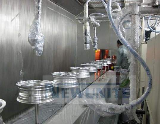 轮毂自动喷漆线