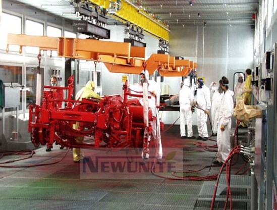 工程机械喷漆线